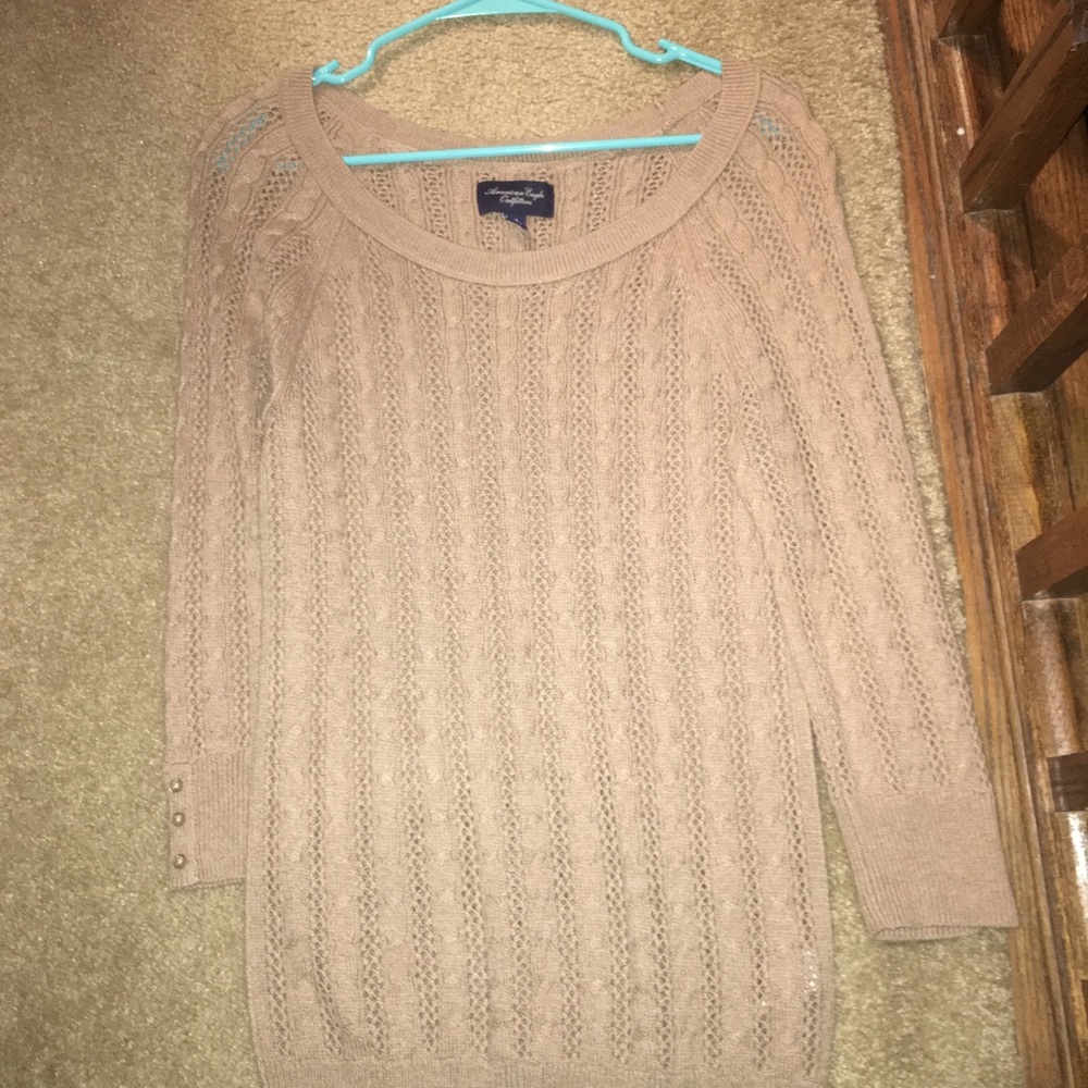 Tan sweater,   Warm and stretchy